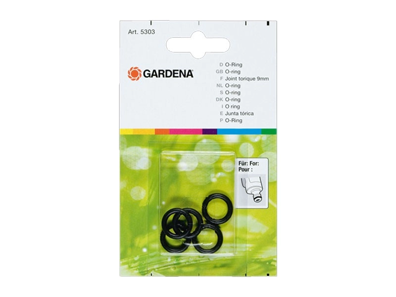 Jeu de 5 joints toriques GARDENA pour embouts et raccords - 5303-20 Jeu de 5 joints toriques GARDENA pour embouts et raccords - 5303-20