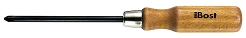 Tournevis BOST Manche bois - Lame cruciforme Phillips - 5 X 100 mm - 604050 Tournevis BOST Manche bois - Lame cruciforme Phillips - 5 X 100 mm - 604050