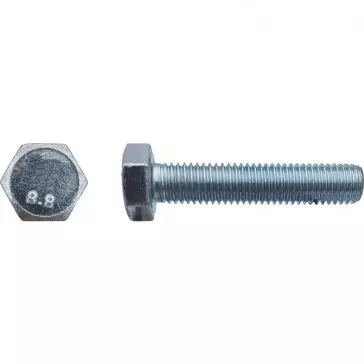 Vis tête hexagonale totalement filetée classe 8,8 Zingué - 6 x 40 mm - Boite de 200 - LENNIE - VHT880604002B