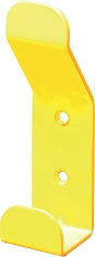 Patère double accroche acier DEVISMES - laqué jaune ral1003 - F10555JAU                  