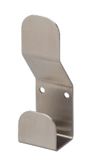 Patère double accroche acier DEVISMES - laqué inox brossé 304 - F13497 Patère double accroche acier DEVISMES - laqué inox brossé 304 - F13497