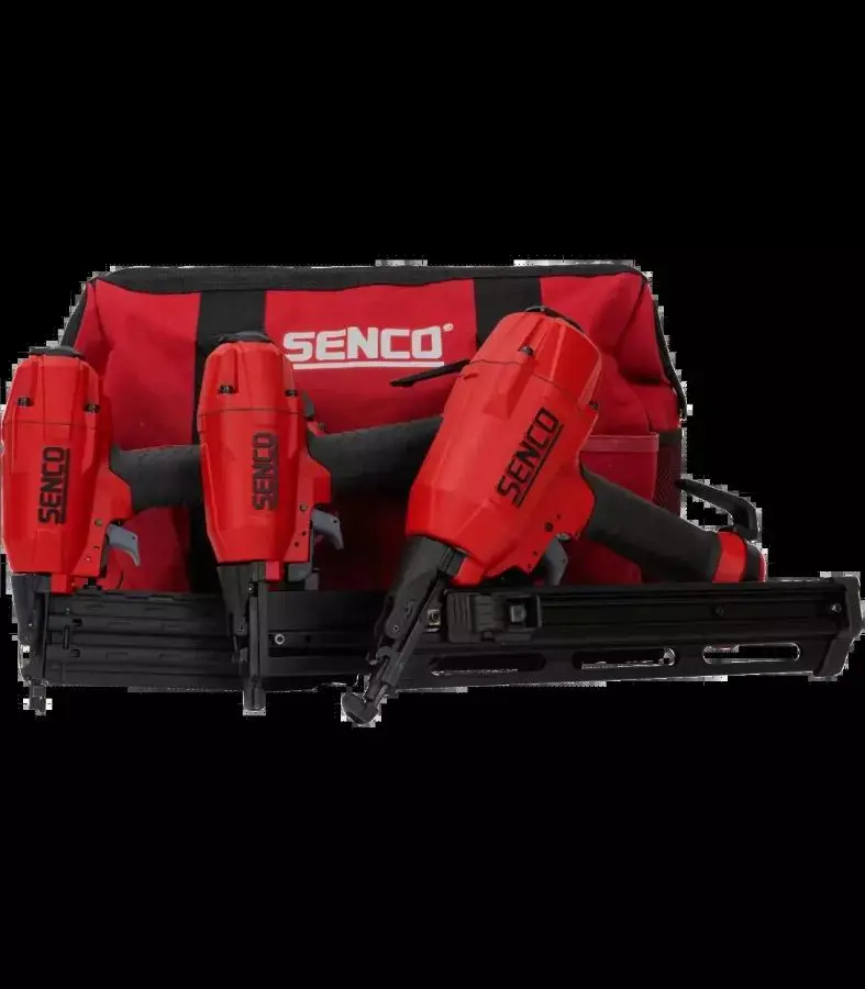 Kit 3 outils Black Label SENCO - 2 cloueurs + agrafeuse + sac de transport - 10S2001N