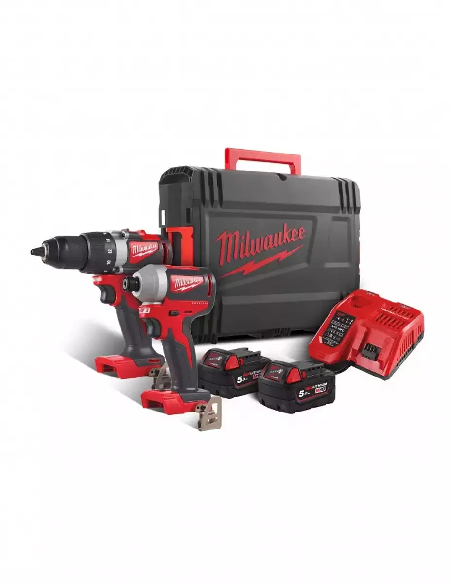 Powerpack 18V Brushless M18 BLPP2B2-502X - MILWAUKEE - avec 2 batteries 18V 5.0Ah - chargeur - HD box - 4933464594 Powerpack 18V Brushless M18 BLPP2B2-502X - MILWAUKEE - avec 2 batteries 18V 5.0Ah - chargeur - HD box - 4933464594