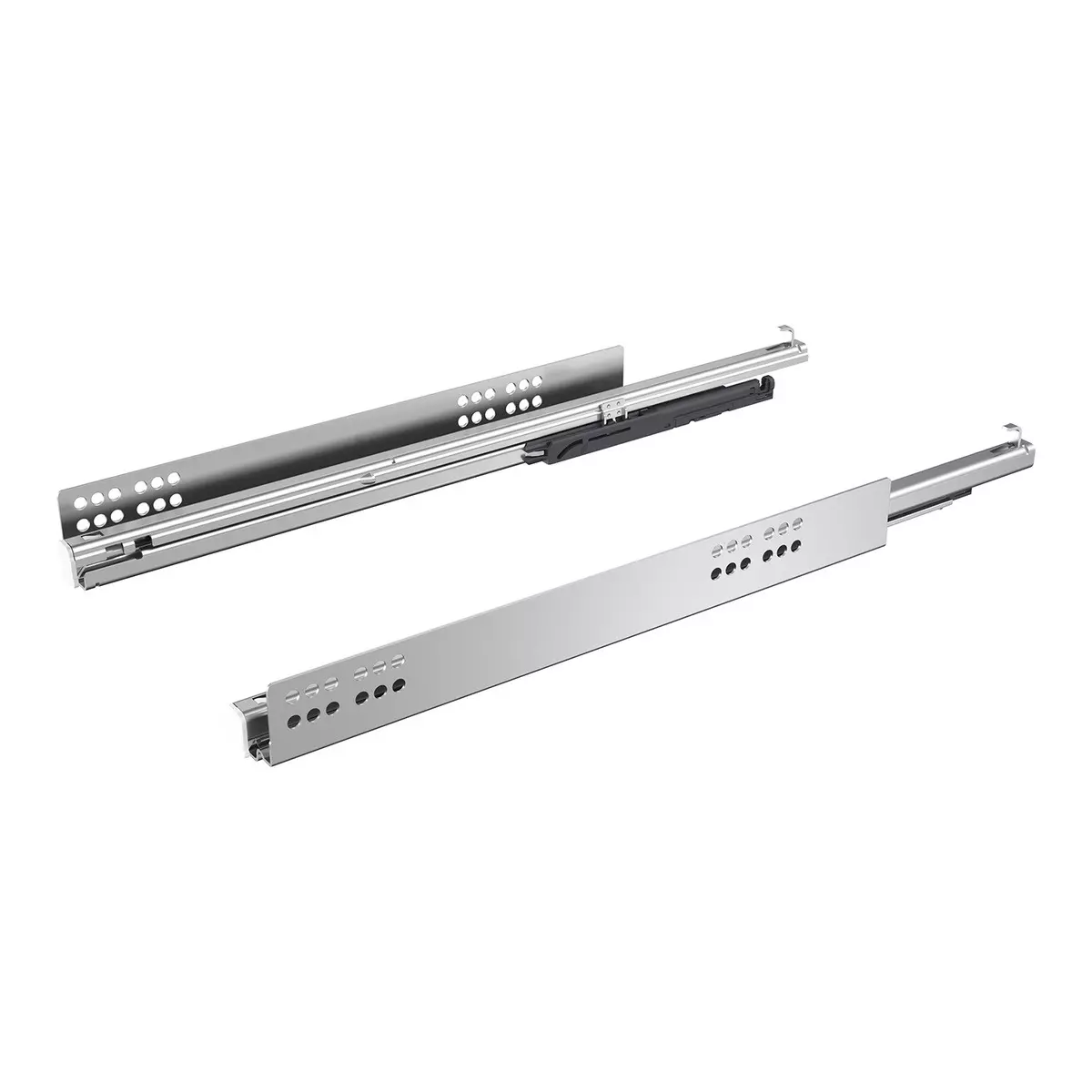 Paire de coulisses à billes Quadro V6 Push to open - L 470 mm - Charge 30 kg - A gauche et à droite - HETTICH - 9143499