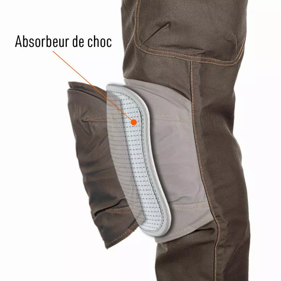 Pantalon Trident Multi Stretch Standard BOSSEUR Carbone T.40 - 11643-003