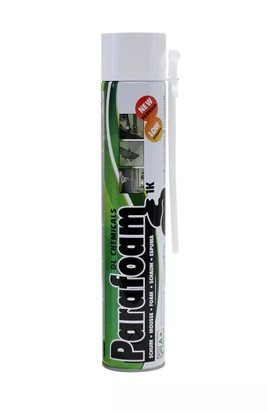 Mousse polyuréthane Parafoam 1K DL CHEMICALS - Tête en bas - 750 ml - 090001000