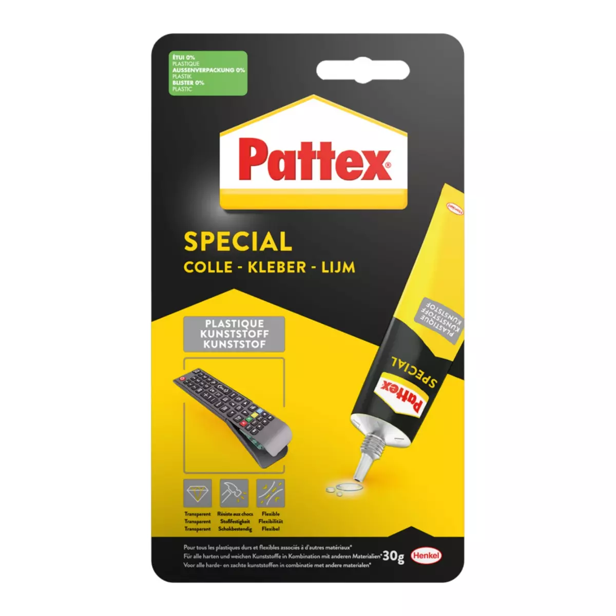 PATTEX Colle Spécialités Matériaux Plastique Tube 30g - HENKEL - 2850085 PATTEX Colle Spécialités Matériaux Plastique Tube 30g - HENKEL - 2850085