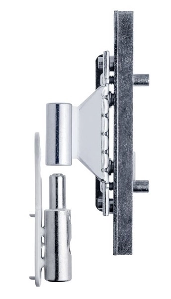 Fiche à visser multidirectionnelle porte PVC Bixacta Ø16 OTLAV - blanc gauche - CI483160P303