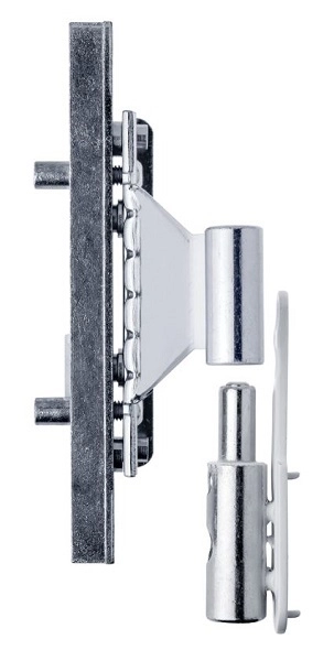Fiche à visser multidirectionnelle porte PVC Bixacta Ø16 OTLAV - blanc droite - CI483160P307