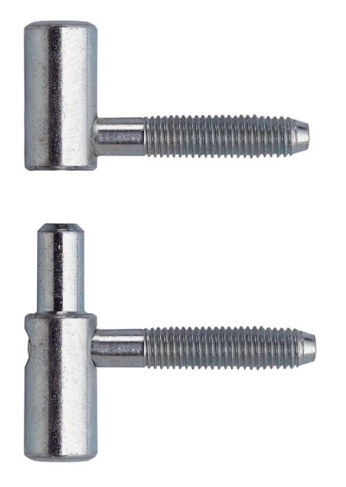 Fiche à visser Anuba Exacta réglable - Ø 13 x 53 mm - Acier zingué blanc - OTLAV - CF+CG 057130H001