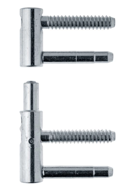 Fiche Exacta 495 réglable 4 broches OTLAV - Ø13x57 - Acier zingué blanc - CF495130H502+CG