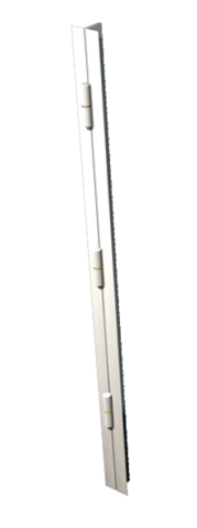 Barre de pivotement H2200 blanc gauche 3 paum 140mm butée bille cornière 25x35 DEVISMES - 10293.
