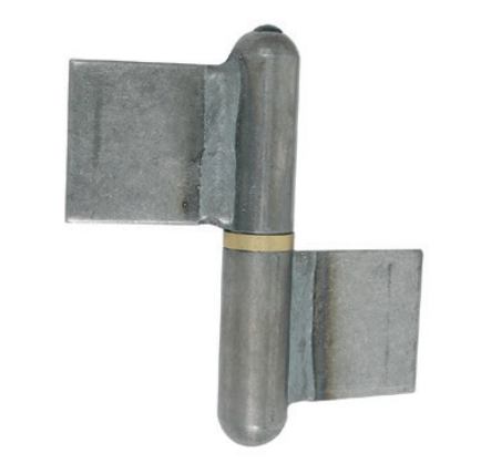 Paumelle de grille lame déporté acier TORBEL - H.100 Ø50 mm - droite - GSNRLD10D0