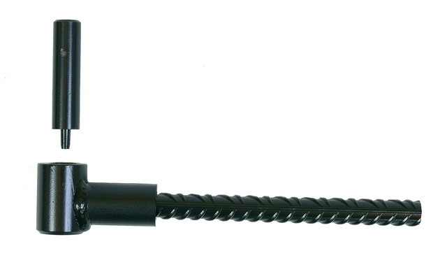 Gond parpaing cataphorèse noir Ø14 pour double volet ING FIXATIONS - Fer à béton - 12x170 - A000120