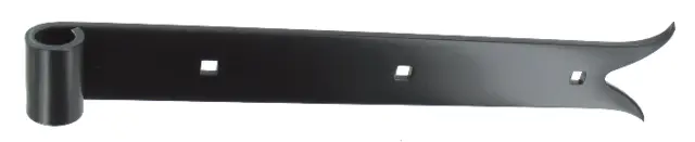 Penture droite - Queue de carpe - Hauteur : 39mm x épaisseur : 4,5 mm  Ø 16 L.700MM