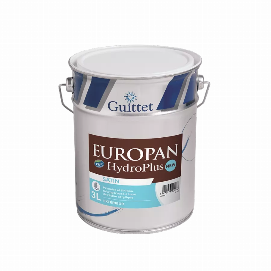 Peinture Europan Hydroplus GUITTET 3L Blanc - 57230 Peinture Europan Hydroplus GUITTET 3L Blanc - 57230