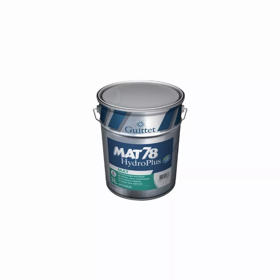 Peinture Mat 78 Hydroplus GUITTET Blanc 3L - 55848