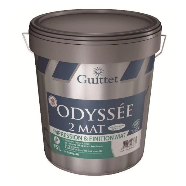 Peinture Odyssee 2 Mat GUITTET Blanc 15L - 26279