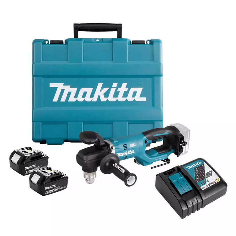 Perceuse visseuse 18V 13 mm - MAKITA - avec 2 batteries 5.0Ah - chargeur - coffret - DDA450RTE Perceuse visseuse 18V 13 mm - MAKITA - avec 2 batteries 5.0Ah - chargeur - coffret - DDA450RTE