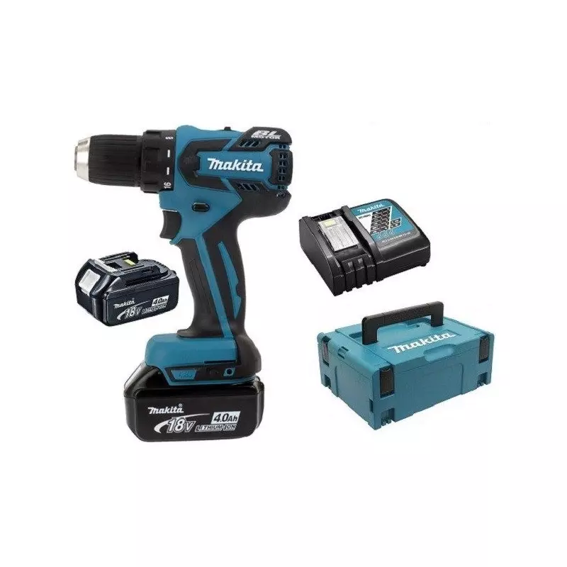 Perceuse visseuse 18 V LXT Ø 13 mm - MAKITA - 2 batteries 18V 4 Ah Li-Ion , chargeur, MakPak - DDF459RMJ Perceuse visseuse 18 V LXT Ø 13 mm - MAKITA - 2 batteries 18V 4 Ah Li-Ion , chargeur, MakPak - DDF459RMJ