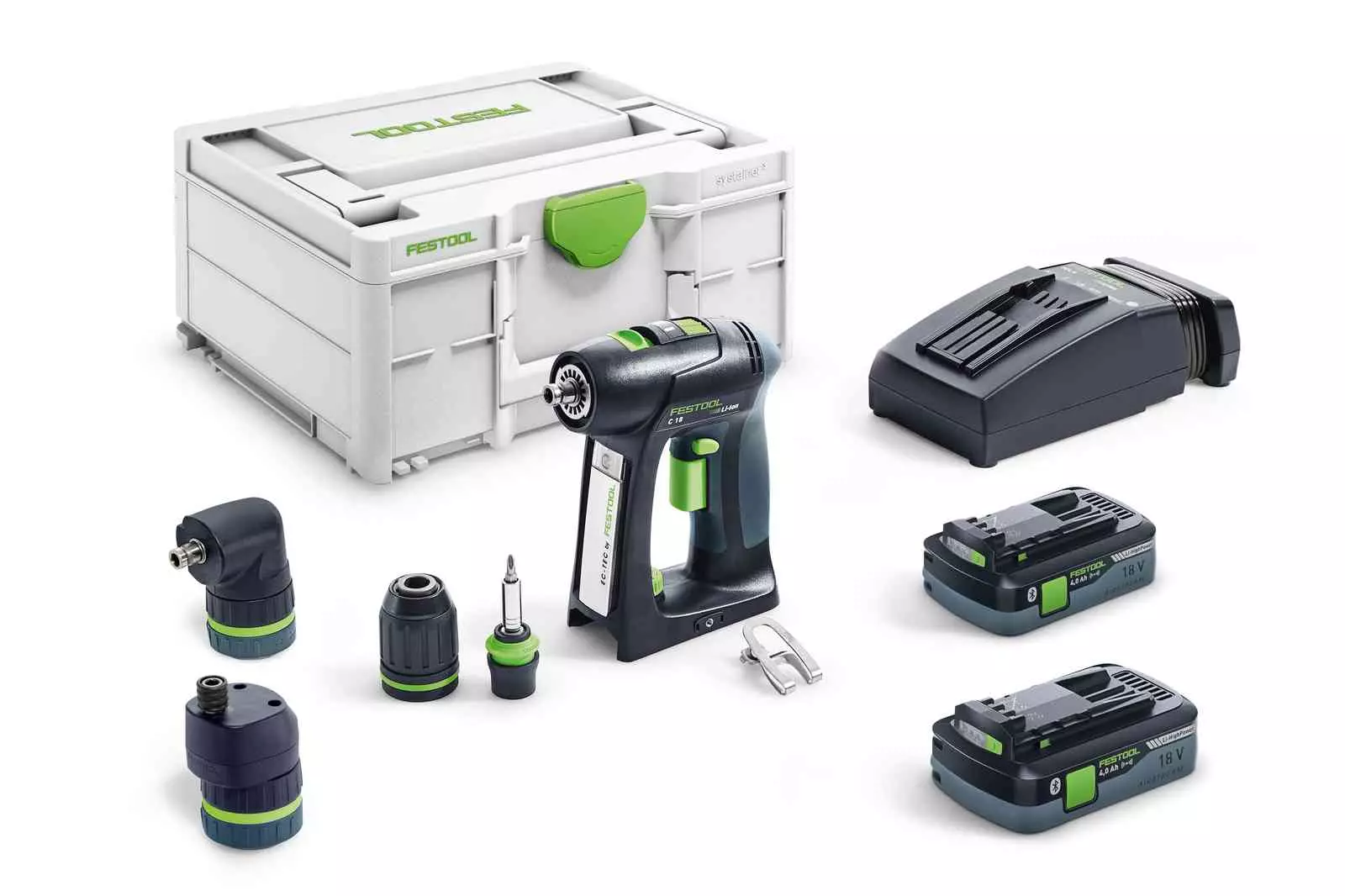 Perceuse visseuse sans fil C 18 HPC 4.0 I-SET - FESTOOL - averc 2 batteries 18V 4.0Ah - chargeur - accessoires - Systainer - 577617 Perceuse visseuse sans fil C 18 HPC 4.0 I-SET - FESTOOL - averc 2 batteries 18V 4.0Ah - chargeur - accessoires - Systainer - 577617