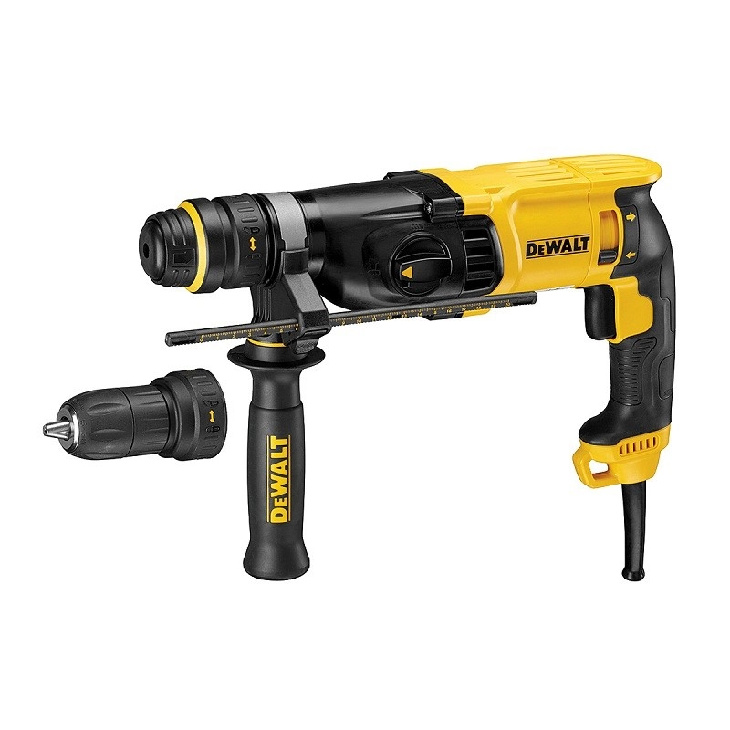 Perforateur DEWALT SDSPlus 800W - Mandrin + poignée + mallette de transport - D25134K Perforateur DEWALT SDSPlus 800W - Mandrin + poignée + mallette de transport - D25134K