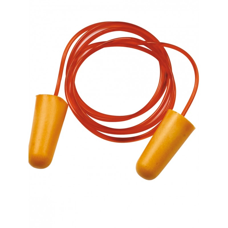 Boite 200 paires de Bouchons d'oreilles cordon PU 34 dB SINGER - HGB030C