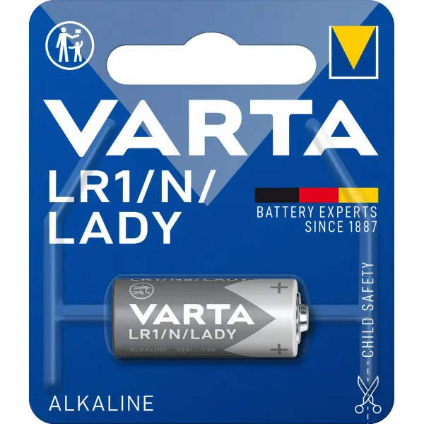 Pile LR1 / N / E90 alcaline - 1,5 V - 1 pièce - Blister - VARTA - 546579