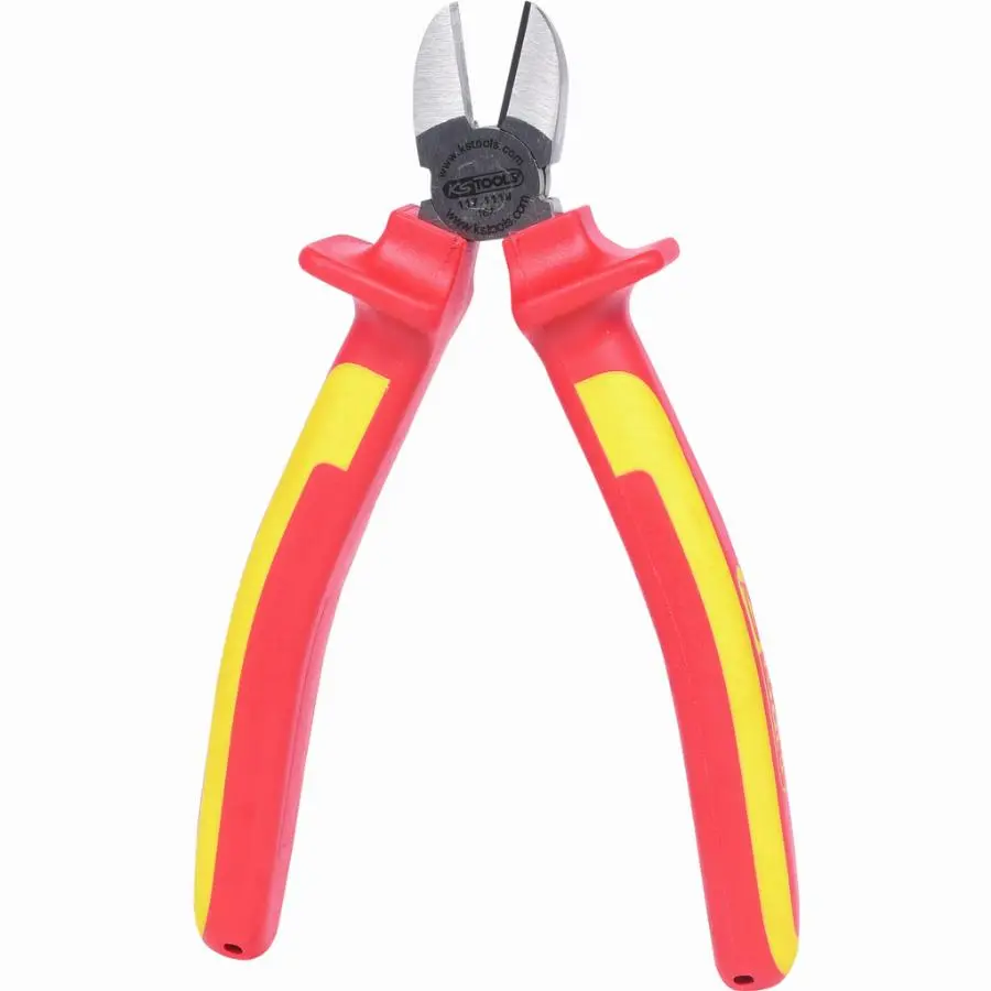 Pince coupante diagonale isolée 1000V poignées bi-composants 6" KS TOOLS - L.100 mm - 117.1119