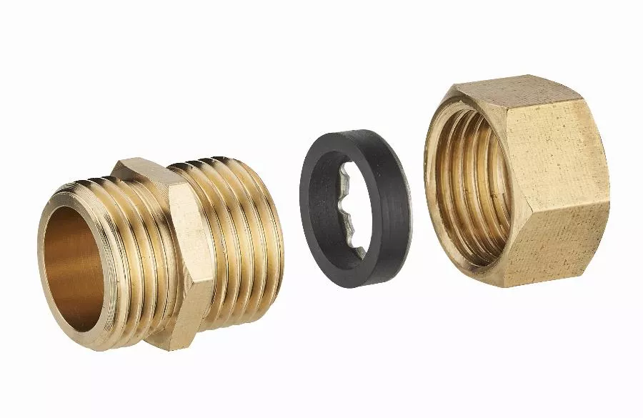 Raccord laiton à joint mixte mâle M1/2' (15x21) pour tube cuivre NOYON & THIEBAULT - Ø 12 mm - 412G-1512L1
