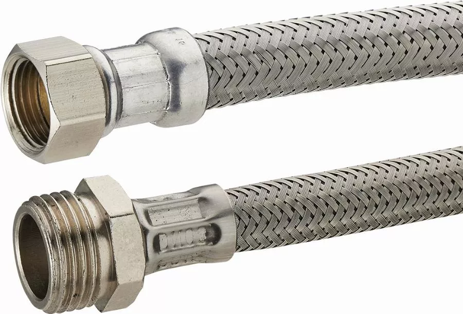 Flexible sanitaire inox mâle femelle F3/8 (12x17) NOYON & THIEBAULT - L 300 mm - DN8 - 2032-30PLL1