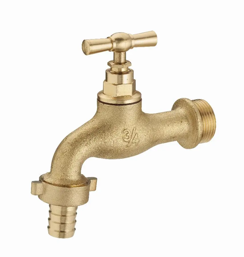 Robinet de jardin à clapet + raccord au nez M1/2' (15x21) sortie M3/4' (20x27) / NOYON & THIEBAULT - Ø 15 mm - 1151-152015L1