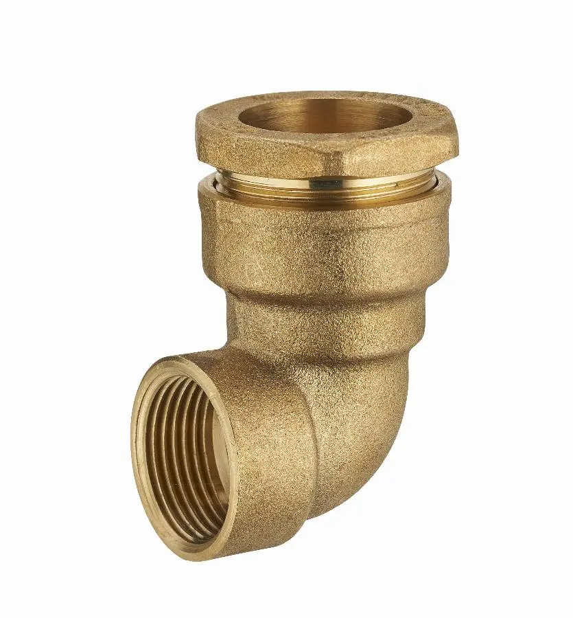 Coude laiton pour tuyau polyéthylène femelle F1/2' (15x21) NOYON & THIEBAULT - Ø 20 mm - 1723-2015L1