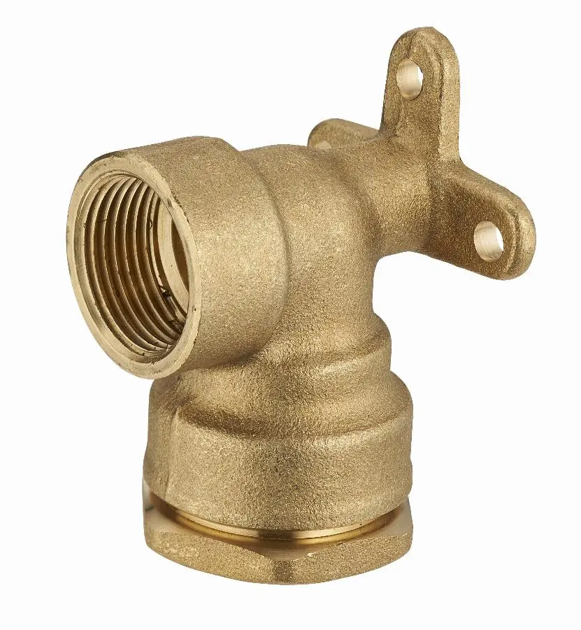 Coude applique laiton pour tuyau polyéthylène sortie femelle F1/2' (15x21) NOYON & THIEBAULT - Ø 20 mm - 1735-2015L1