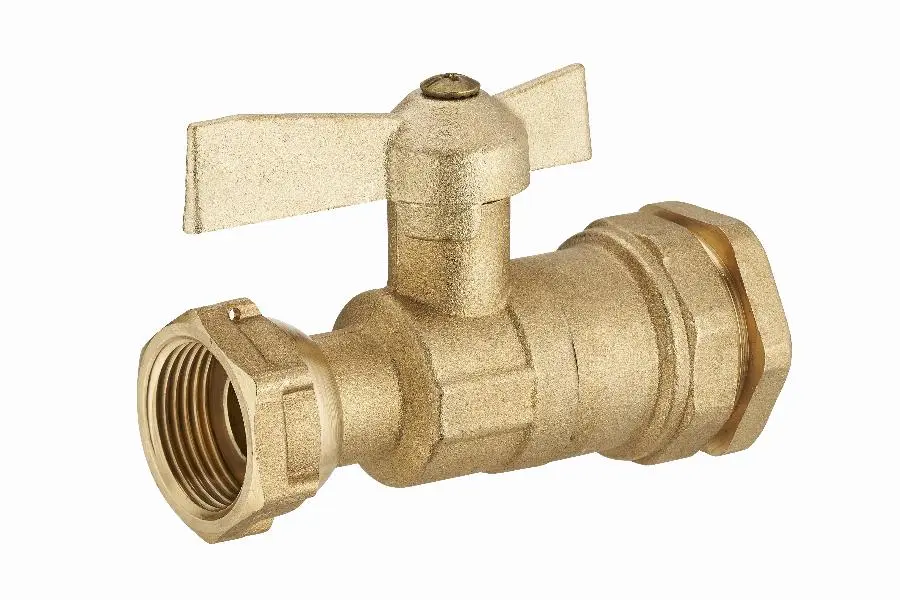 Vanne à sphère 1/4 tour laiton pour tuyau polyéthylène femelle écrou libre F3/4' (20x27) NOYON & THIEBAULT - Ø 25 mm - 1238-2025L1