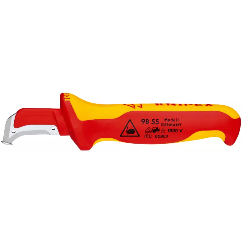 Couteau à dégainer KNIPEX avec sabot de guidage - 98 55