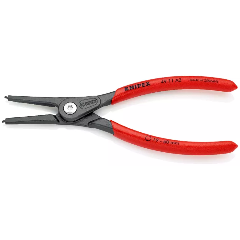 Pince de précision KNIPEX pour circlips extérieurs d'arbre - L 180 mm - 49 11 A2 Pince de précision KNIPEX pour circlips extérieurs d'arbre - L 180 mm - 49 11 A2