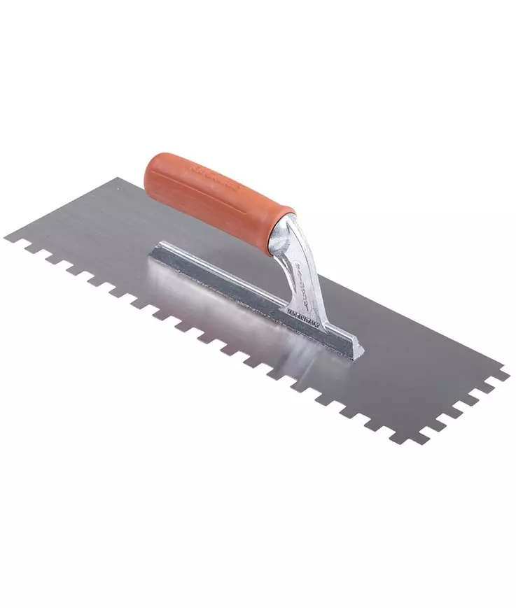 Platoir denté avec poignée caoutchouc - 36 x 13 cm - Denture 10 x 10 - RAIMONDI - 11333