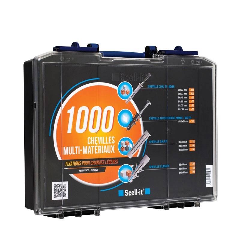 Coffret 1000 chevilles SCELLIT - spécial fixation légères - COF002B