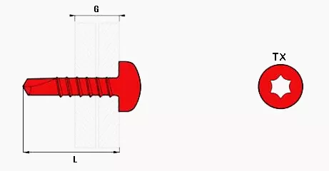 Vis autoperceuses AC TCX 4.2x25 SCELLIT - Boite de 500 - TCX42025 Vis autoperceuses AC TCX 4.2x25 SCELLIT - Boite de 500 - TCX42025