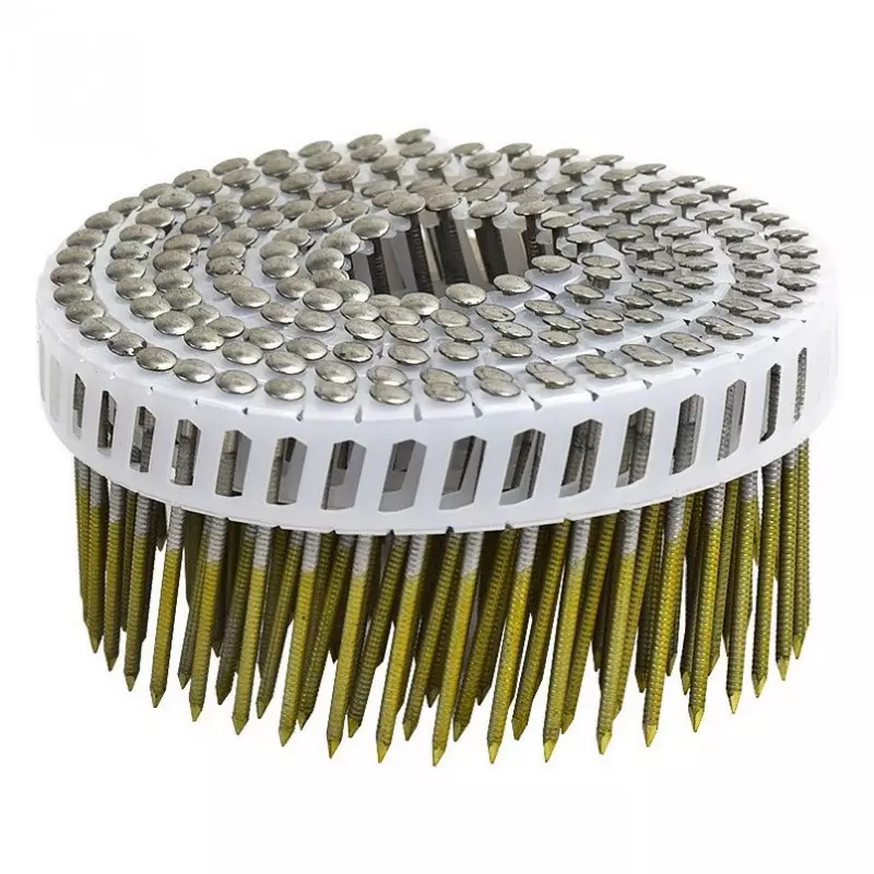 Pointes rouleaux plat fil PVC - 16° - 2.6x50 mm - Annelées Inox - Boite de 5250 - ARCA - SPRS2650AITB Pointes rouleaux plat fil PVC - 16° - 2.6x50 mm - Annelées Inox - Boite de 5250 - ARCA - SPRS2650AITB