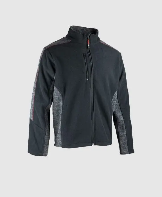 Veste LMA POLAR gris chiné / noir T.M - 2289 T.3