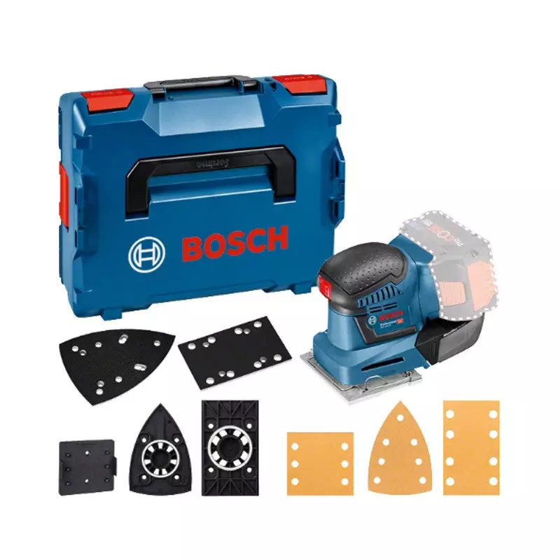 Ponceuse vibrante - BOSCH - GSS18 V-10 - Sans batterie, ni chargeur - accessoires - L-Boxx - 06019D0202 Ponceuse vibrante - BOSCH - GSS18 V-10 - Sans batterie, ni chargeur - accessoires - L-Boxx - 06019D0202