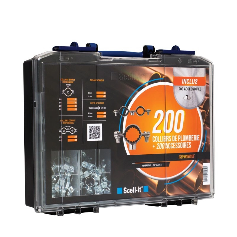 Coffret 200 colliers isophoniques SCELLIT - COF-SANCSI