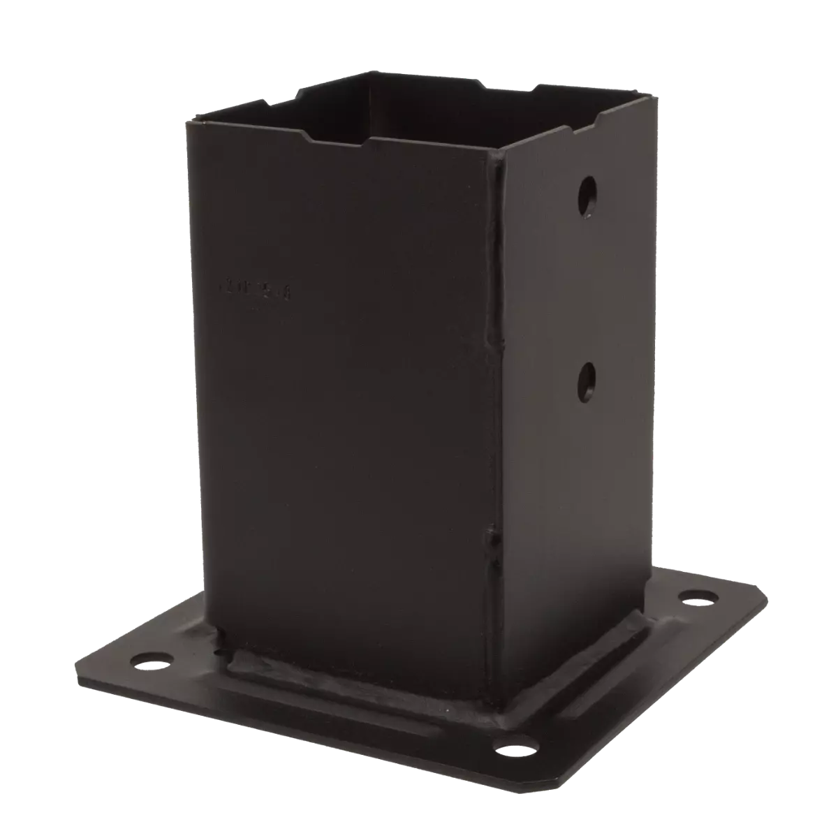 Pied de poteau carré de jardin - 90x90 mm - Finition noire - SIMPSON - PPJBT90PB