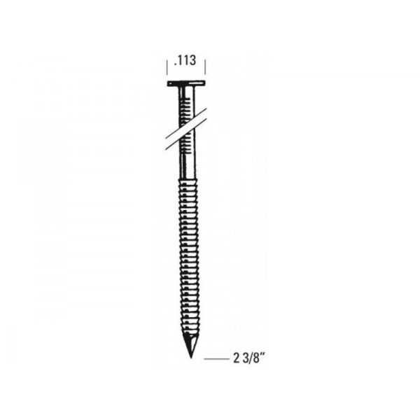 RH28R70G50 Pointe annelée galva - L. 70 mm - Boîte de 2000 