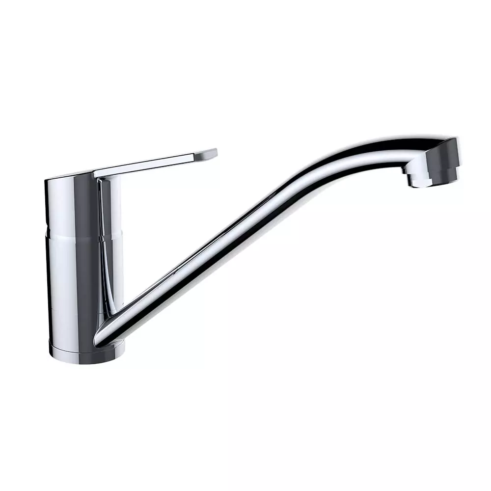 Mitigeur pour évier NF Smart EcoNature Cold Open C3 avec bec horizontal - 145 mm - Chromé - STANDARD HIDRAULICA - 60914C
