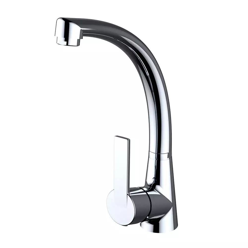 Mitigeur pour évier C1 NF Smart avec bec en forme de tube - 280 mm - STANDARD HIDRAULICA - 99833C