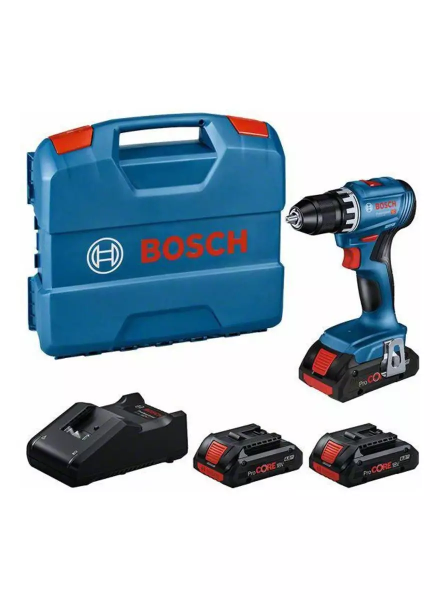 Perceuse sans fil GSR 18V-45 - Bosch - avec 3 batteries ProCore 18V 4.0Ah - chargeur - L-Case - 0615A5002N Perceuse sans fil GSR 18V-45 - Bosch - avec 3 batteries ProCore 18V 4.0Ah - chargeur - L-Case - 0615A5002N