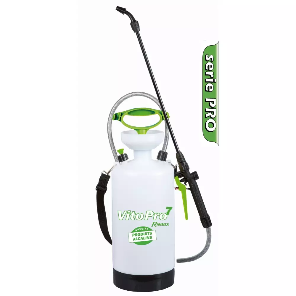 Pulvérisateur à pression préalable spécial produits alcalins Vito PRO - 7 L - RIBIMEX - PRP070PEPDM Pulvérisateur à pression préalable spécial produits alcalins Vito PRO - 7 L - RIBIMEX - PRP070PEPDM
